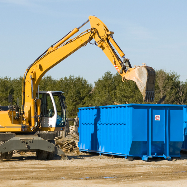 can i rent a residential dumpster for a construction project in Slanesville WV